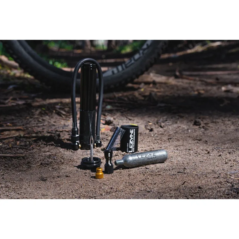 Lezyne CNC Tubeless Drive HV Mini Pump in Black-1