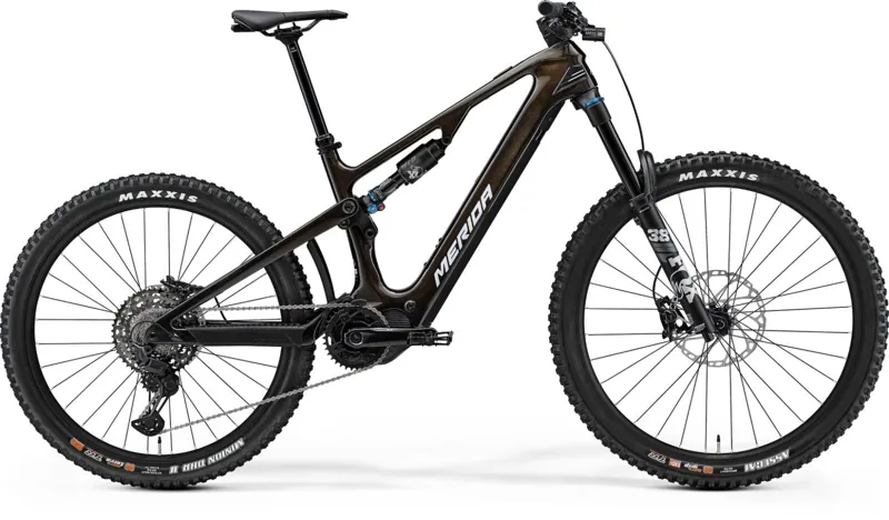 Merida eOne-Sixty 7000 Full Suspenion EMTB in Gold Silver