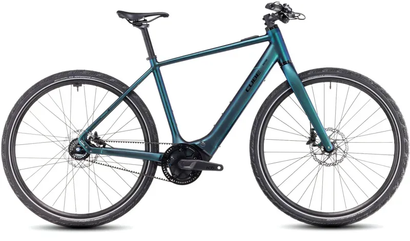 Cube Editor Hybrid Slt 400x Electric Bike In Goblin Glossy 2025 
