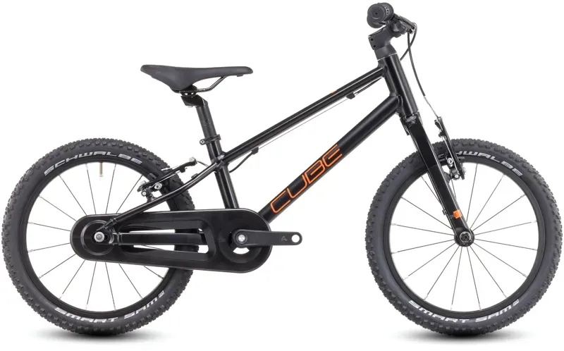 Cube Numove 160 Kids Bike In Black Orange
