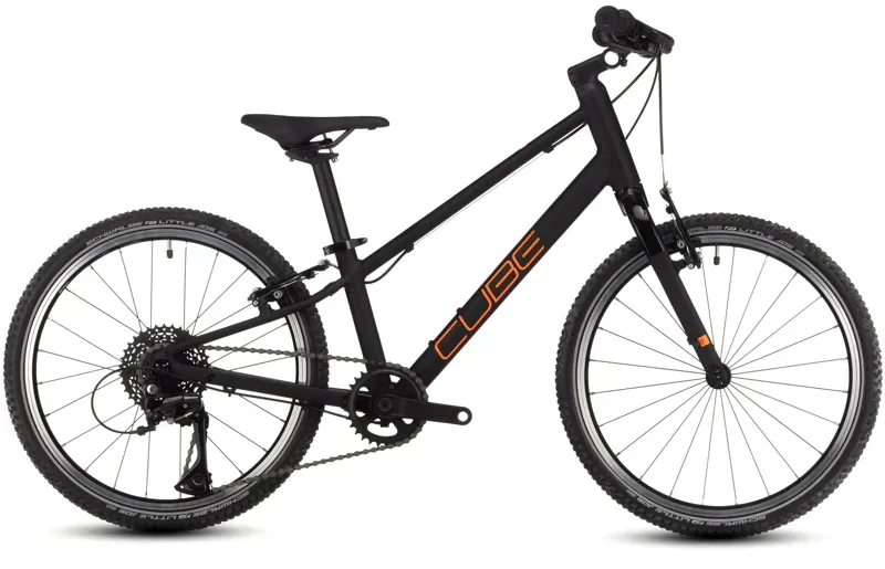 Cube Numove 200 Kids Bike In Black Orange