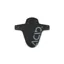 Acid Mudguard Downhill In Black Flash grey