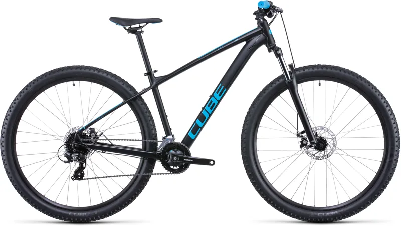 Cube Aim Hardtail Mountain Bike Black/Blue 2022