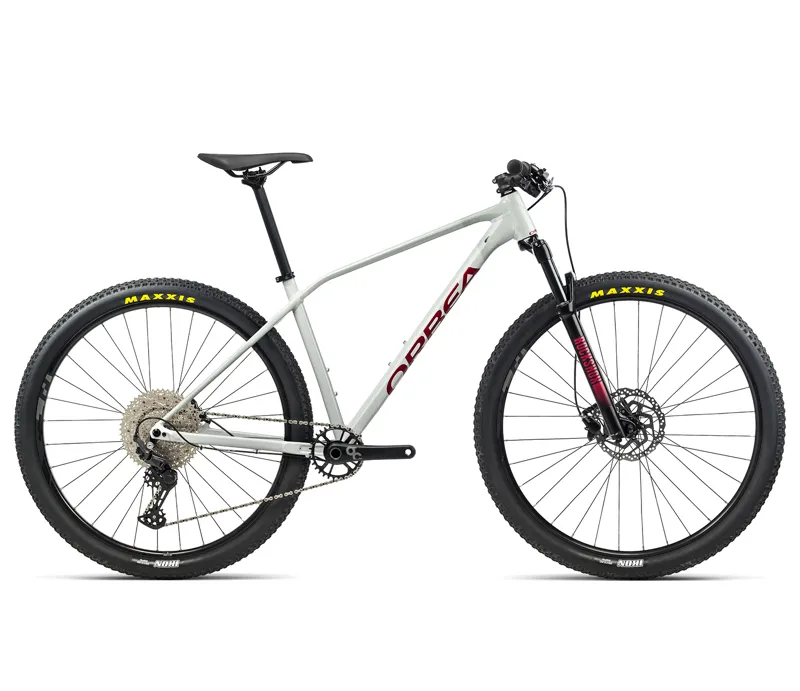 Orbea Alma H50 XC Mountain Bike White Grey/Metallic Red - Medium