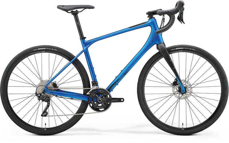 2021 Merida Silex 400 Road Bike in Blue