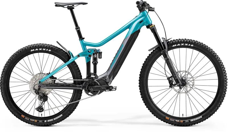 Merida eOne-Sixty 700 Electric Mountain Bike in Blue - 2021 - Medium