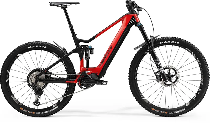 2021 Merida eOne Sixty 9000 Electric Mountain Bike in Red