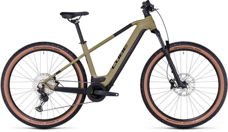 Cube Reaction Race 750 Hybrid Bike in Olive and Green