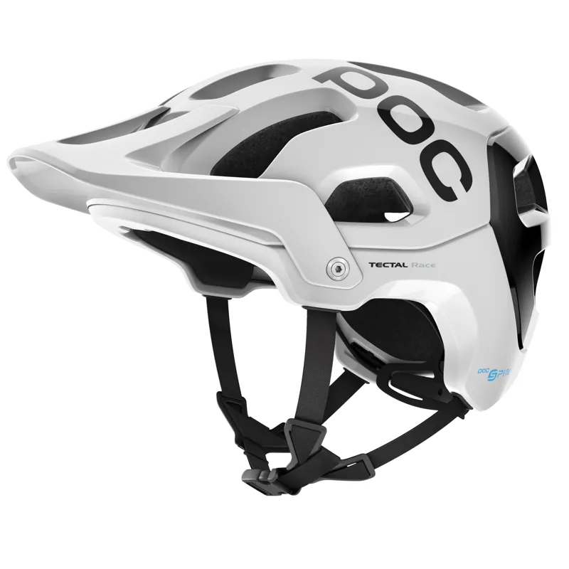 POC Tectal Race SPIN Trail MTB Helmet Hydro White/Uranium Black