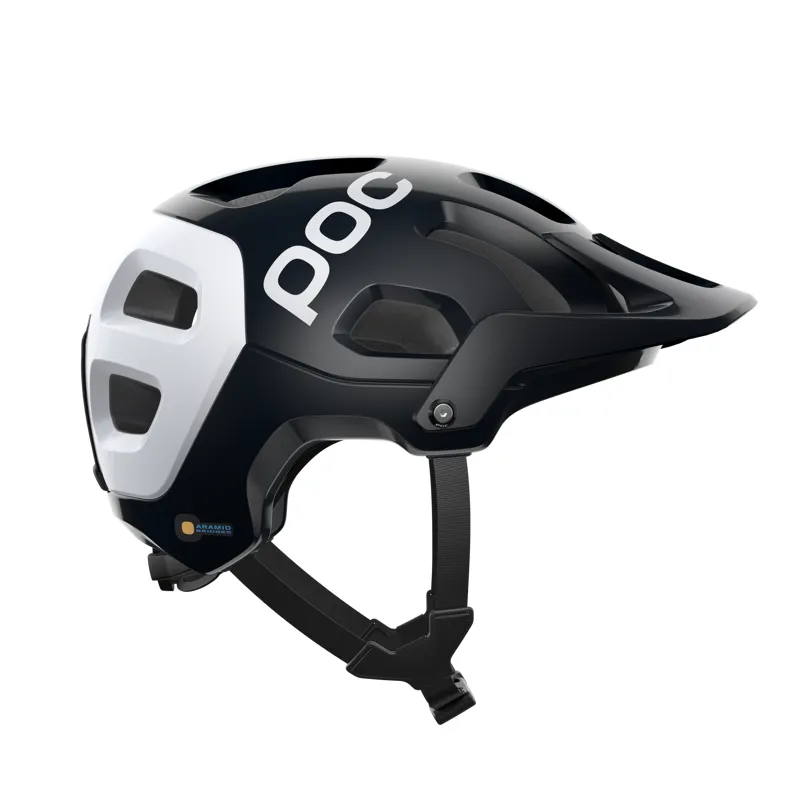 POC Tectal Race SPIN Trail MTB Helmet Uranium Black/Hydro White-1
