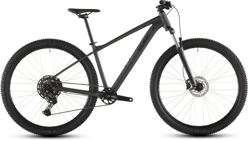 Cube Aim Pro Mountain Bike In Slate Black/Black 2026