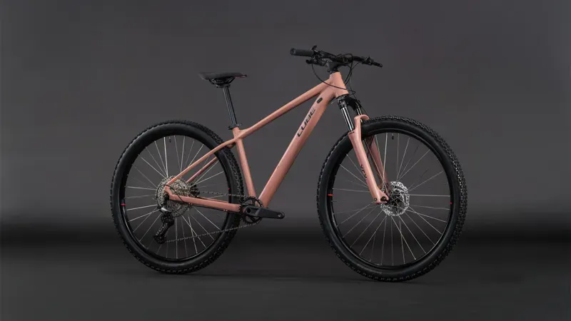 Cube Aim SLX Mountain Bike in Blush Rose/Black-1