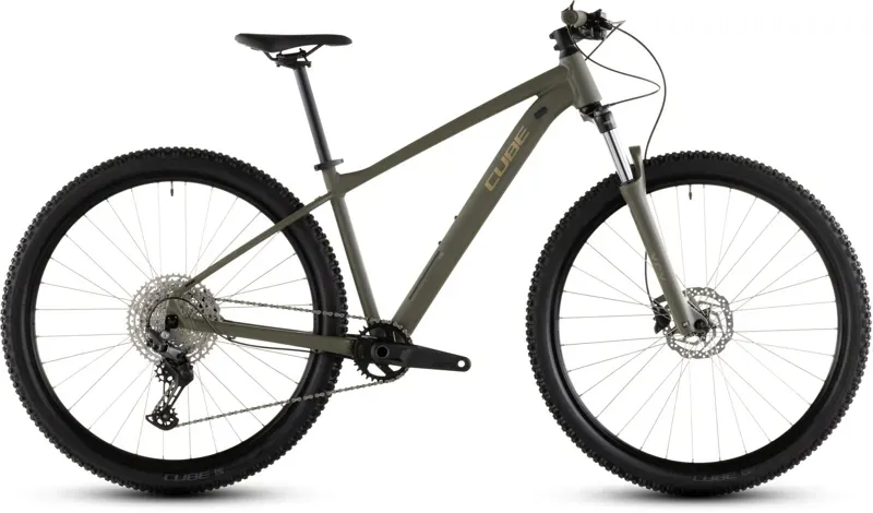 Cube Aim SLX Mountain Bike in Dusty Olive/Gold 2026