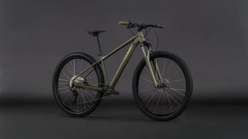Cube Aim SLX Mountain Bike in Dusty Olive/Gold 2026-1