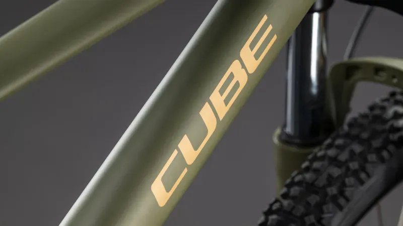 Cube Aim SLX Mountain Bike in Dusty Olive/Gold 2026-3