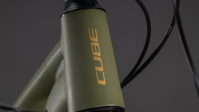 Cube Aim SLX Mountain Bike in Dusty Olive/Gold 2026-7