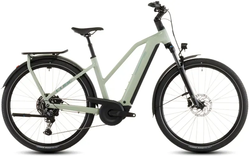 Cube Kathmandu Hybrid One 800 eHybrid Bike in Pea/Green-2