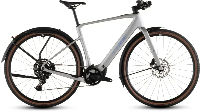 Cube Nulane Hybrid C:62 Race 400x FE E-Gravel Bike in Sleek Grey/Prism