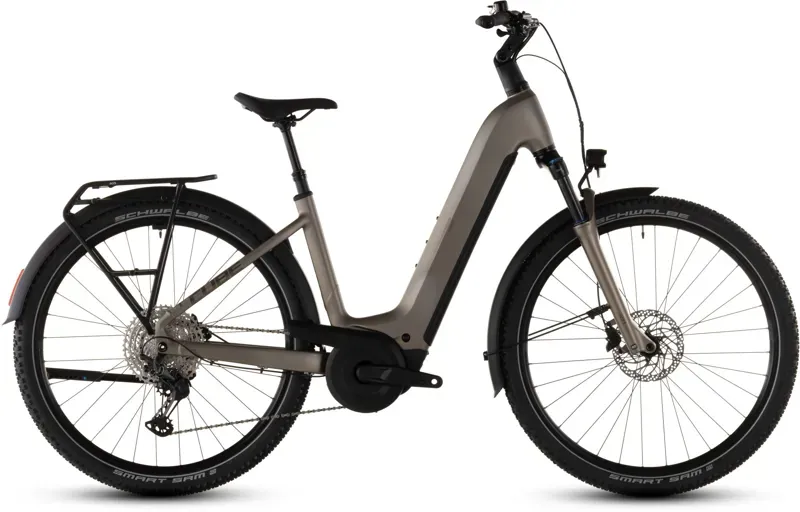 Cube Nuride Hybrid Pro 800 E-Hybrid Bike in Flash Stone/Chrome 2026-2