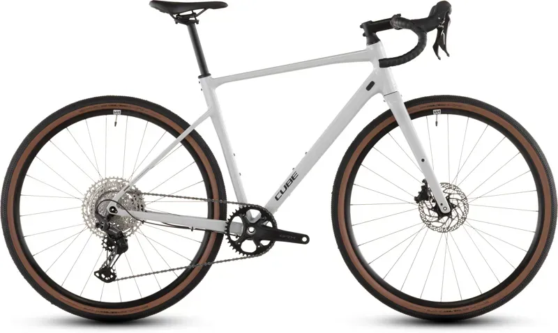 Cube Nuroad EX Gravel Bike in Cotton/Grey 2026