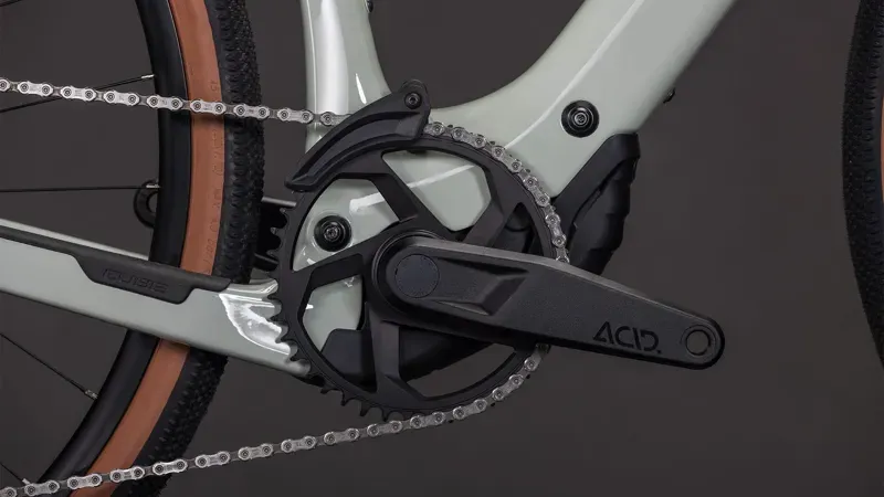 Cube Nuroad Hybrid C:62 Race 400x E-Gravel Bike in Reed Beige/Black-4