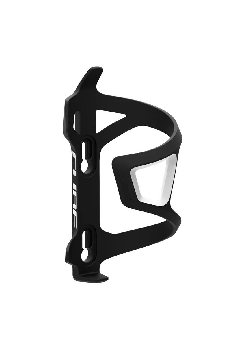 Cube HPP Left Hand Bottle Cage in White