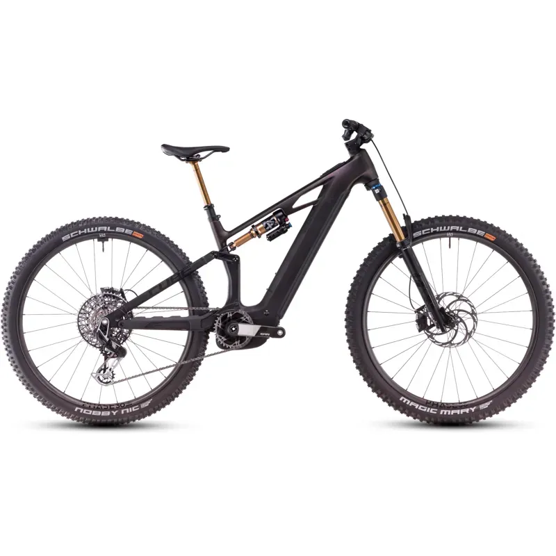 Cube Stereo Hybrid one44 HPC SLT EMTB in Liquid Lava Black 2025
