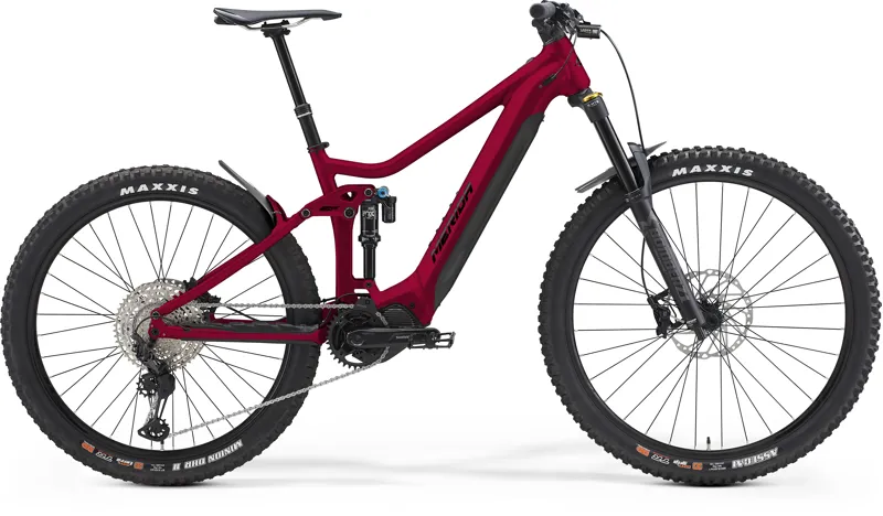 Merida eOne-Sixty 700 Full Sus EMTB 2023 in Red Black- Large