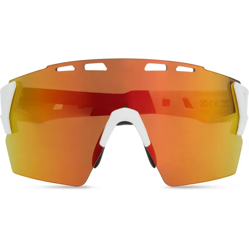 Madison Stealth Fire Mirror/Amber/Clear 3 Lens Sunglasses in White-4