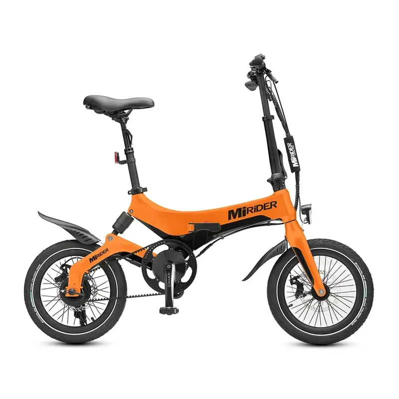 MiRiDER One GB3 16 Folding E-Bike In Ember Orange
