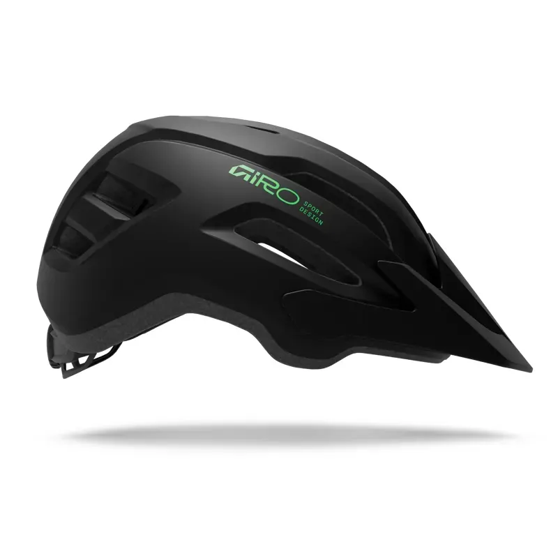 Giro Fixture II Youth Helmet in Black/Green-2