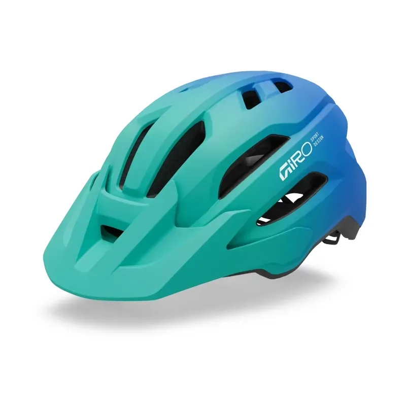 Giro Fixture II Youth Helmet in Green/Blue