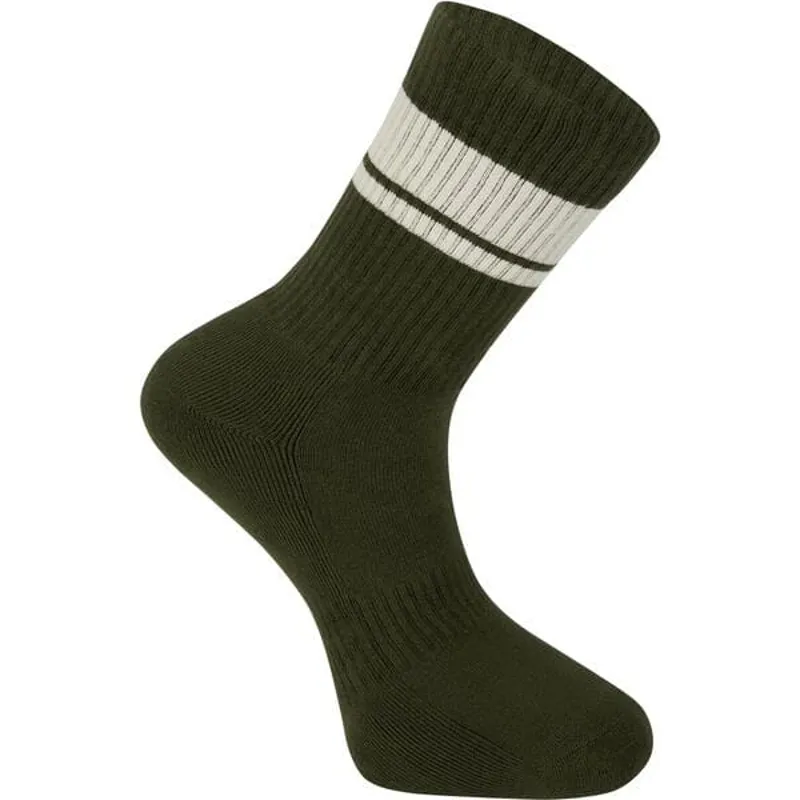 Madison Roam Crew Socks in Midnight Green