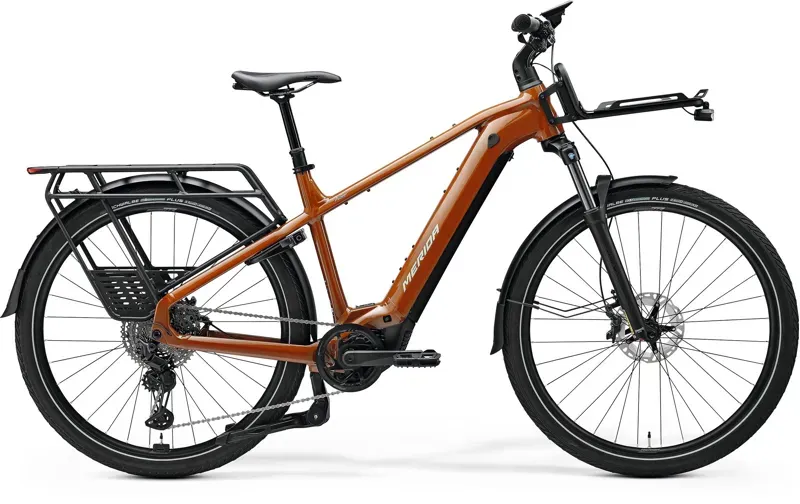 Merida eFloat HD 700 EQ E-Hybrid Bike in Fall Leaf Brown/Grey
