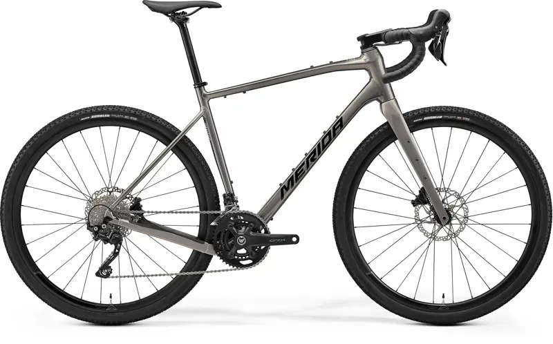 Merida Silex 400 Gravel Bike in Warm Slate Grey/Black