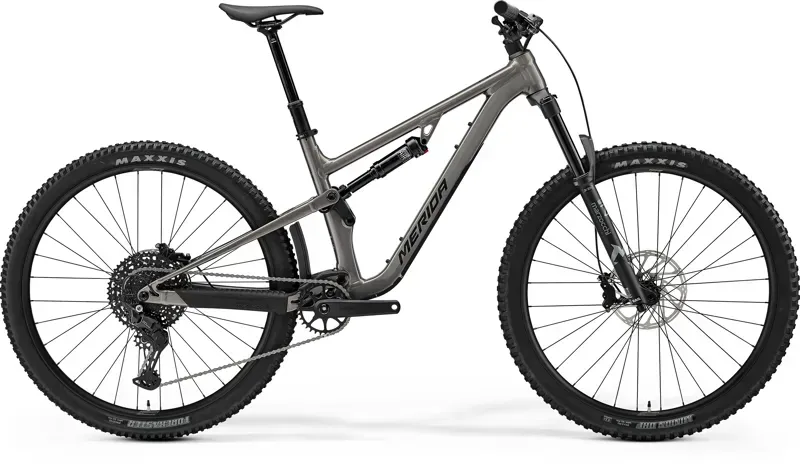 Merida One-Forty 400 Full Suspension in Grey Golden Black