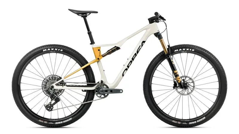 Orbea Oiz M10 AXS Carbon View in Burning Ashes Ivory White Matt