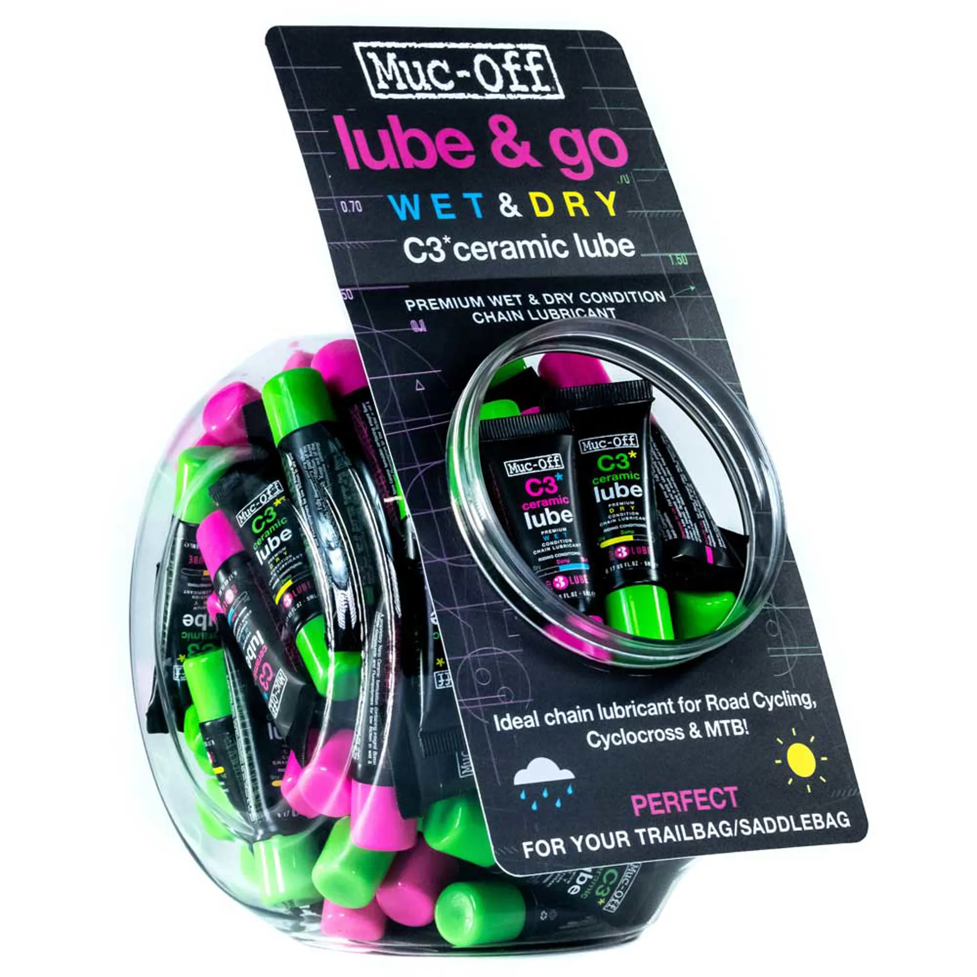 Muc Off C3 Wet or Dry Lube 5ml Trailbag size - Main Image