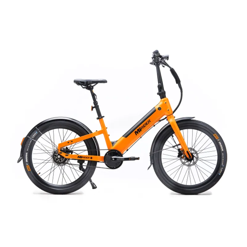 MiRiDER 24 GB3 Compact Step Through Electric Bike in Ember Orange