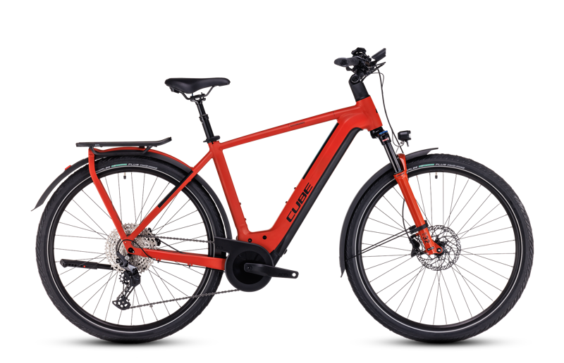 Cube Kathmandu Hybrid EXC 750 Electric Hybrid 2023 in Red/Black-2