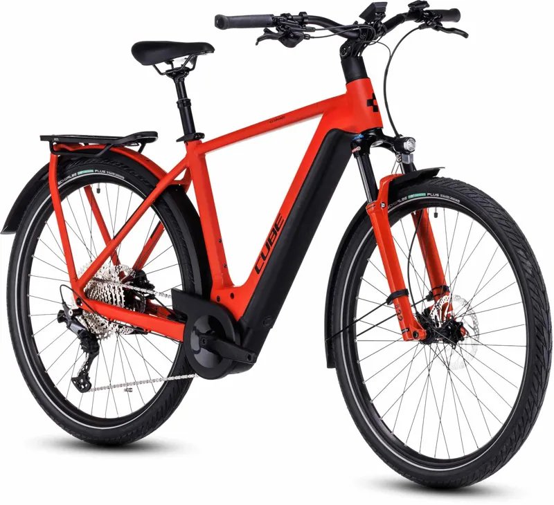 Cube Kathmandu Hybrid EXC 750 Electric Hybrid 2023 in Red/Black-1