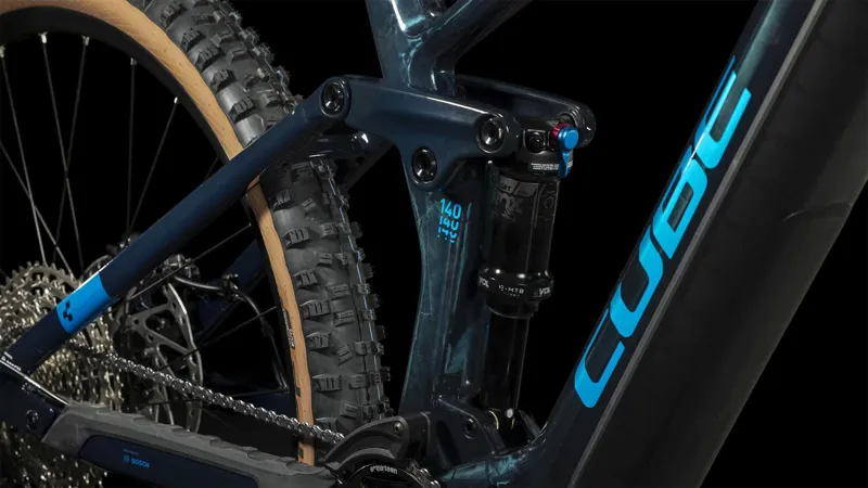 Cube Stereo Hybrid 140 HPC SLX 750 E-MTB 2023 in Blue-4