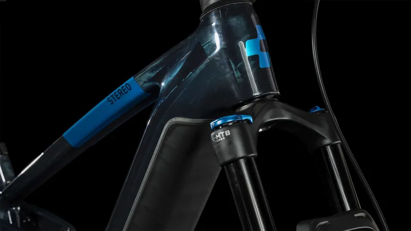 Cube Stereo Hybrid 140 HPC SLX 750 E-MTB 2023 in Blue-5