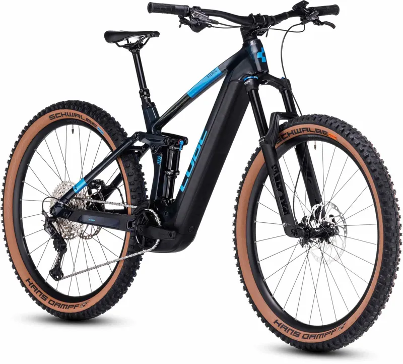 Cube Stereo Hybrid 140 HPC SLX 750 E-MTB 2023 in Blue-1