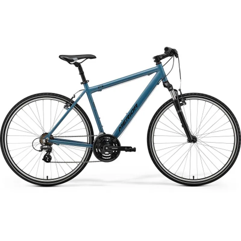 Merida Crossway 10-V SE Hybrid Bike in Blue and Black 2025