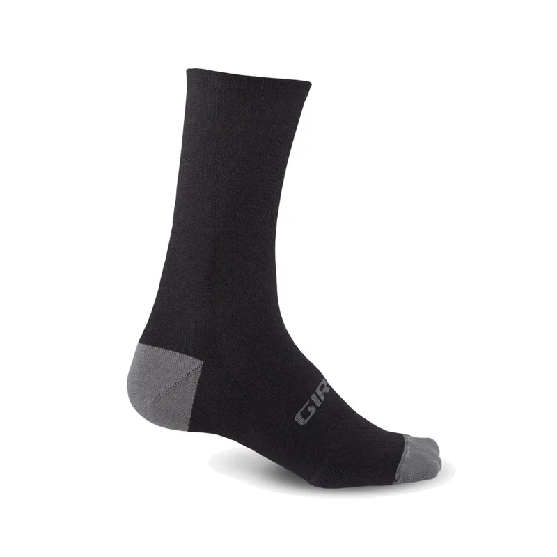 Giro Hrc+ Merino Wool Cycling Socks  Black Charcoal