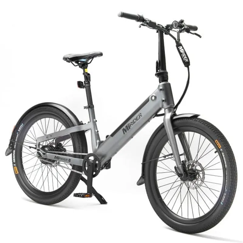 MiRiDER 24 Compact Step Through Electric Bike In Onyx Grey