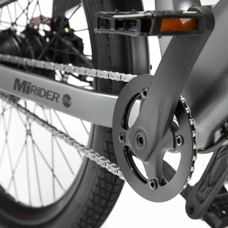 MiRiDER 24 Compact Step Through Electric Bike In Onyx Grey-1