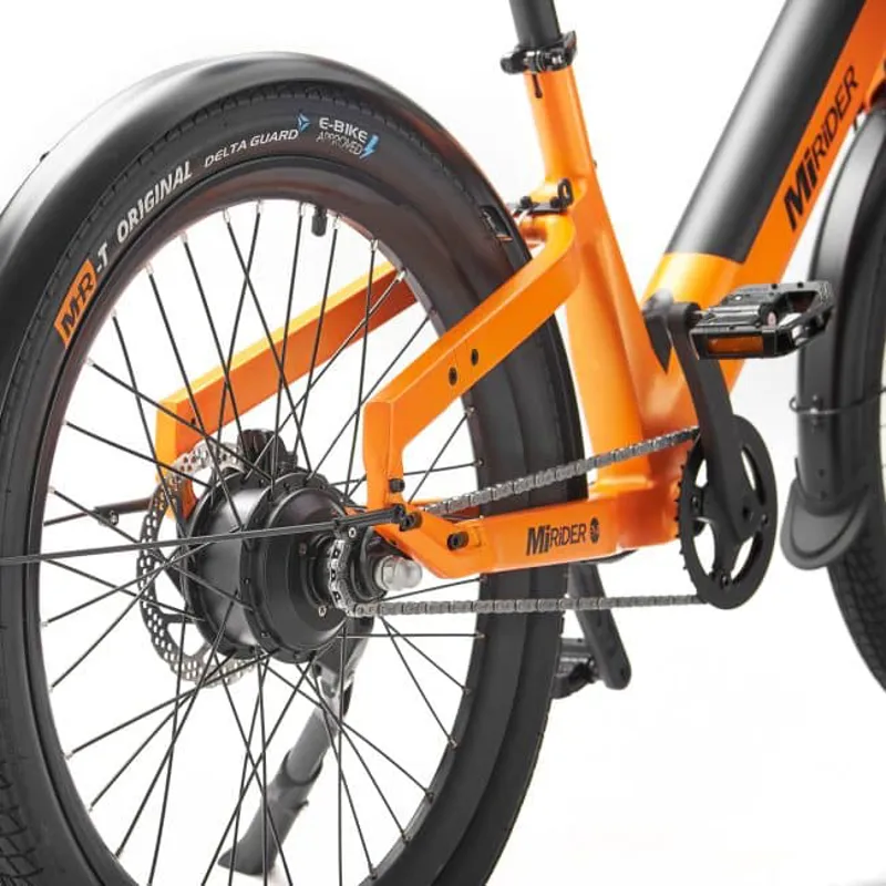 MiRiDER 24 Compact Step Through Electric Bike Ember Orange-3