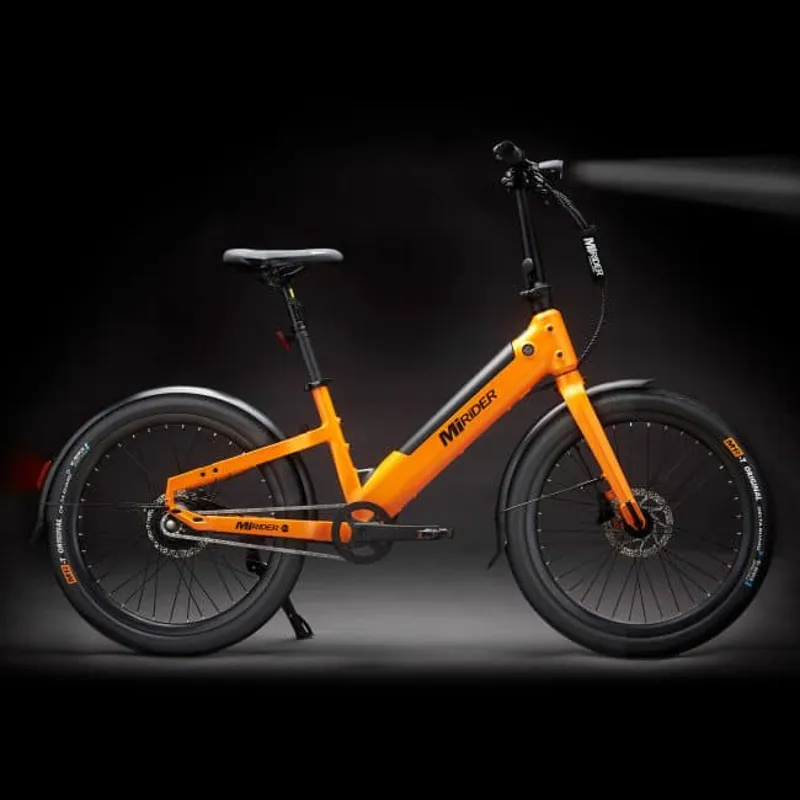 MiRiDER 24 Compact Step Through Electric Bike Ember Orange